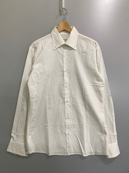 【中古品】【メンズ】 MAISON MARTIN MARGIELA メゾン マルタン マルジェラ ここのえタグ DRESS SHIRT ドレスシャツ メンズ トップス 長袖シャツ 141-260908-KS-07-min サイズ：2 カラー：ホワイト 万代Net店