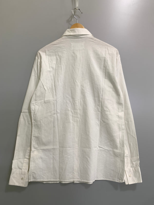 【中古品】【メンズ】 MAISON MARTIN MARGIELA メゾン マルタン マルジェラ ここのえタグ DRESS SHIRT ドレスシャツ メンズ トップス 長袖シャツ 141-260908-KS-07-min サイズ：2 カラー：ホワイト 万代Net店
