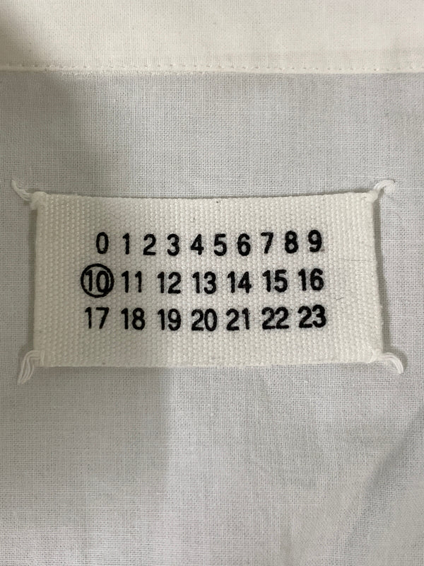 【中古品】【メンズ】 MAISON MARTIN MARGIELA メゾン マルタン マルジェラ ここのえタグ DRESS SHIRT ドレスシャツ メンズ トップス 長袖シャツ 141-260908-KS-07-min サイズ：2 カラー：ホワイト 万代Net店