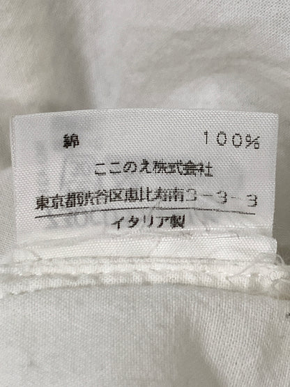 【中古品】【メンズ】 MAISON MARTIN MARGIELA メゾン マルタン マルジェラ ここのえタグ DRESS SHIRT ドレスシャツ メンズ トップス 長袖シャツ 141-260908-KS-07-min サイズ：2 カラー：ホワイト 万代Net店