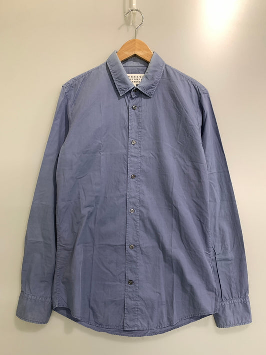【現状渡し品】【メンズ】 MAISON MARTIN MARGIELA メゾン マルタン マルジェラ DRESS SHIRT ドレスシャツ メンズ トップス 長袖シャツ 141-260908-KS-19-min サイズ：46 カラー：ブルーグレー 万代Net店