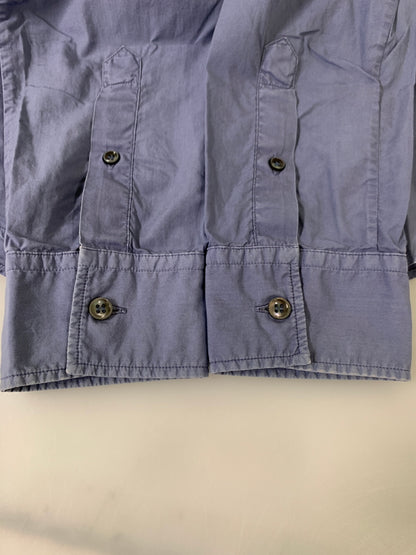 【現状渡し品】【メンズ】 MAISON MARTIN MARGIELA メゾン マルタン マルジェラ DRESS SHIRT ドレスシャツ メンズ トップス 長袖シャツ 141-260908-KS-19-min サイズ：46 カラー：ブルーグレー 万代Net店