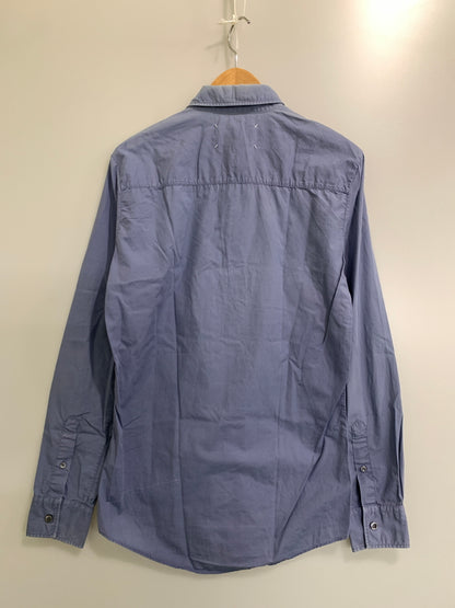 【現状渡し品】【メンズ】 MAISON MARTIN MARGIELA メゾン マルタン マルジェラ DRESS SHIRT ドレスシャツ メンズ トップス 長袖シャツ 141-260908-KS-19-min サイズ：46 カラー：ブルーグレー 万代Net店