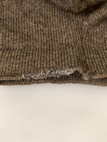 【現状渡し品】【メンズ】 MAISON MARTIN MARGIELA メゾン マルタン マルジェラ ここのえタグ CREWNECK SWEATER クルーネック セーター メンズ トップス 141-260908-KS-06-min サイズ：S カラー：ブラウン 万代Net店