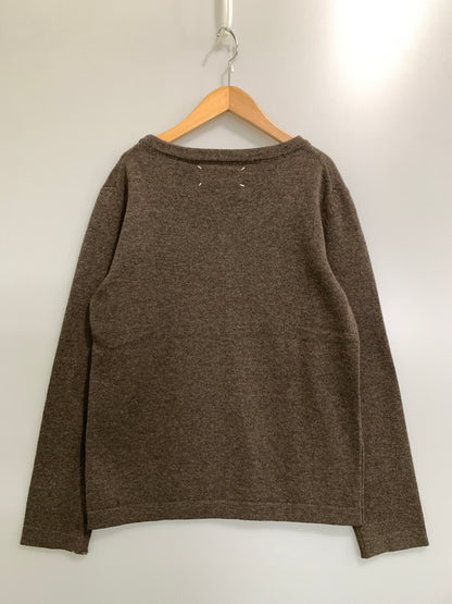 【現状渡し品】【メンズ】 MAISON MARTIN MARGIELA メゾン マルタン マルジェラ ここのえタグ CREWNECK SWEATER クルーネック セーター メンズ トップス 141-260908-KS-06-min サイズ：S カラー：ブラウン 万代Net店