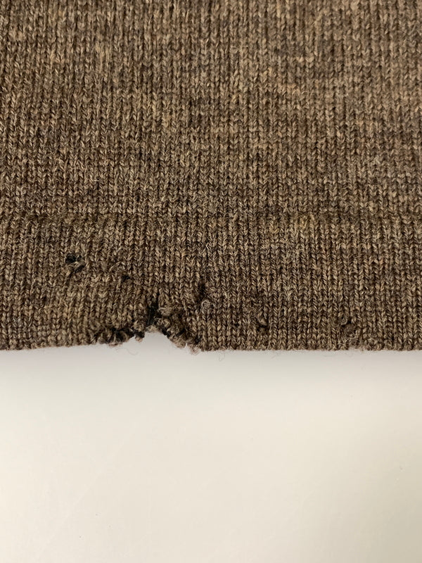 【現状渡し品】【メンズ】 MAISON MARTIN MARGIELA メゾン マルタン マルジェラ ここのえタグ CREWNECK SWEATER クルーネック セーター メンズ トップス 141-260908-KS-06-min サイズ：S カラー：ブラウン 万代Net店