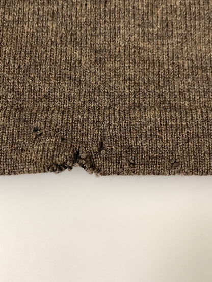 【現状渡し品】【メンズ】 MAISON MARTIN MARGIELA メゾン マルタン マルジェラ ここのえタグ CREWNECK SWEATER クルーネック セーター メンズ トップス 141-260908-KS-06-min サイズ：S カラー：ブラウン 万代Net店