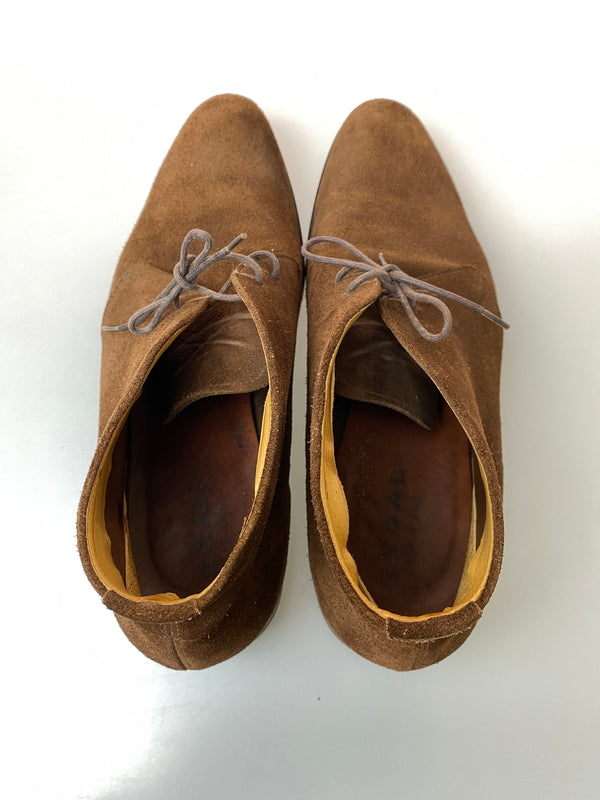 【中古品】【メンズ】 REAGAL リーガル SUEDE CHUKKA BOOTS スエードチャッカブーツ 靴 165-260909-yn-14-min サイズ：42 カラー：ブラウン 万代Net店