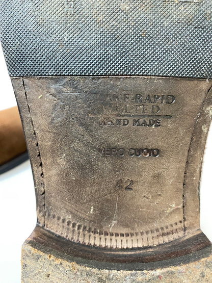 【中古品】【メンズ】 REAGAL リーガル SUEDE CHUKKA BOOTS スエードチャッカブーツ 靴 165-260909-yn-14-min サイズ：42 カラー：ブラウン 万代Net店