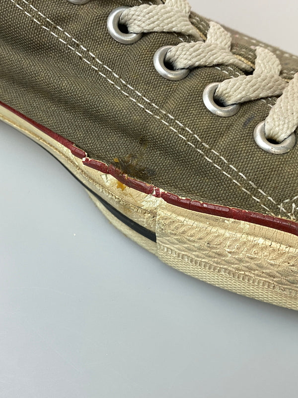 【現状渡し品】【メンズ】 CONVERSE コンバース 90's ALLSTAR LOW 90年代 オールスター ロー 日本製 スニーカー 靴 163-260909-yn-16-min サイズ：9 カラー：オリーブブラウン 万代Net店