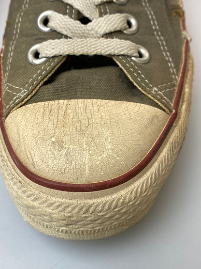 【現状渡し品】【メンズ】 CONVERSE コンバース 90's ALLSTAR LOW 90年代 オールスター ロー 日本製 スニーカー 靴 163-260909-yn-16-min サイズ：9 カラー：オリーブブラウン 万代Net店