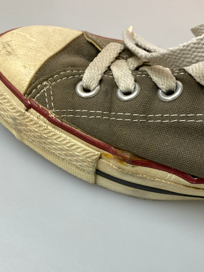 【現状渡し品】【メンズ】 CONVERSE コンバース 90's ALLSTAR LOW 90年代 オールスター ロー 日本製 スニーカー 靴 163-260909-yn-16-min サイズ：9 カラー：オリーブブラウン 万代Net店
