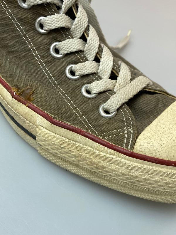 【現状渡し品】【メンズ】 CONVERSE コンバース 90's ALLSTAR LOW 90年代 オールスター ロー 日本製 スニーカー 靴 163-260909-yn-16-min サイズ：9 カラー：オリーブブラウン 万代Net店