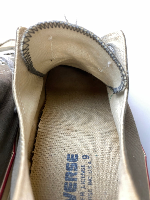 【現状渡し品】【メンズ】 CONVERSE コンバース 90's ALLSTAR LOW 90年代 オールスター ロー 日本製 スニーカー 靴 163-260909-yn-16-min サイズ：9 カラー：オリーブブラウン 万代Net店