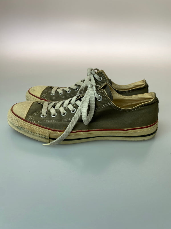 【現状渡し品】【メンズ】 CONVERSE コンバース 90's ALLSTAR LOW 90年代 オールスター ロー 日本製 スニーカー 靴 163-260909-yn-16-min サイズ：9 カラー：オリーブブラウン 万代Net店