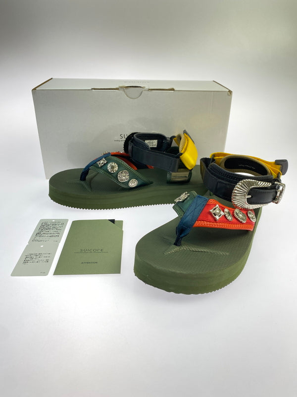 【中古品】【メンズ】 SUICOKE スコイック × TOGA VIRILIS TOGA ARCHIVES SANDALS OG-343ABTOG トーガ サンダル 靴 167-260907-yn-07-min サイズ：25.0cm カラー：OLIVE MIX 万代Net店
