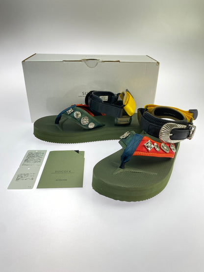 【中古品】【メンズ】 SUICOKE スコイック × TOGA VIRILIS TOGA ARCHIVES SANDALS OG-343ABTOG トーガ サンダル 靴 167-260907-yn-07-min サイズ：25.0cm カラー：OLIVE MIX 万代Net店