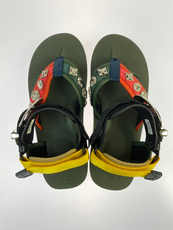 【中古品】【メンズ】 SUICOKE スコイック × TOGA VIRILIS TOGA ARCHIVES SANDALS OG-343ABTOG トーガ サンダル 靴 167-260907-yn-07-min サイズ：25.0cm カラー：OLIVE MIX 万代Net店
