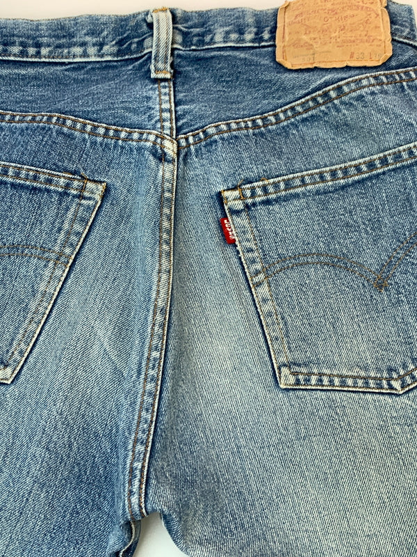 【中古品】【メンズ】 LEVI'S リーバイス 501 66後期 刻印6 デニム 70S 70年代 デニムパンツ メンズ ボトムス ジーンズ ジーパン ヴィンテージ 157-260904-em-48-min サイズ：W33×L36 カラー：インディゴ 万代Net店