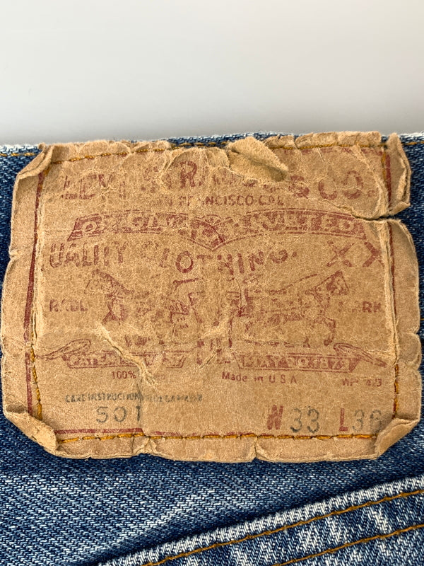 【中古品】【メンズ】 LEVI'S リーバイス 501 66後期 刻印6 デニム 70S 70年代 デニムパンツ メンズ ボトムス ジーンズ ジーパン ヴィンテージ 157-260904-em-48-min サイズ：W33×L36 カラー：インディゴ 万代Net店