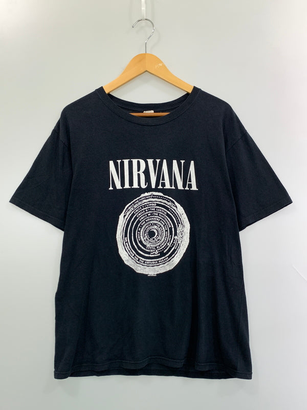 【現状渡し品】【メンズ】 NIRVANA ニルヴァーナ VESTIBULE SS TEE ヴェスティビュール ショートスリーブ Tシャツ メンズ トップス 半袖Tシャツ 146-260904-em-53-min カラー：ブラック 万代Net店