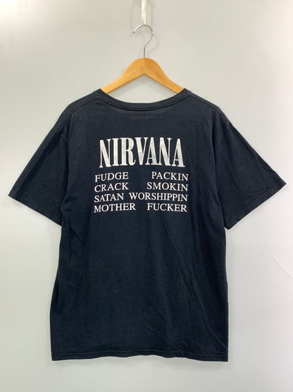 【現状渡し品】【メンズ】 NIRVANA ニルヴァーナ VESTIBULE SS TEE ヴェスティビュール ショートスリーブ Tシャツ メンズ トップス 半袖Tシャツ 146-260904-em-53-min カラー：ブラック 万代Net店