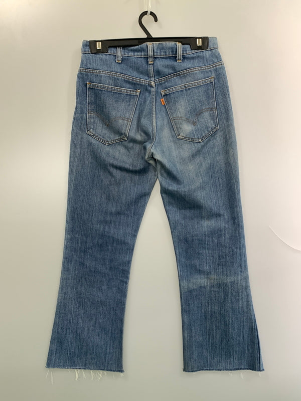 【中古品】【メンズ】 LEVIS リーバイス 70S オレンジタブ 42TALON フレアデニム 70年代 デニムパンツ メンズ ボトムス ジーパン ジーンズ ヴィンテージ 157-260904-em-50-min カラー：インディゴ 万代Net店