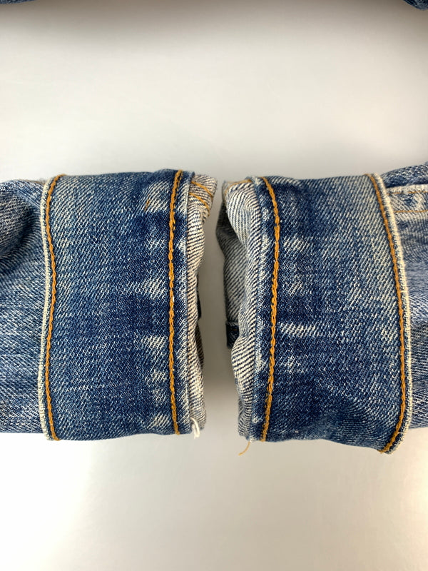 【中古品】【メンズ】 LEVI'S リーバイス 刻印52 サークルRタブ ケアタグ 米国製デニムジャケット 70505-0217 メンズ トップス Gジャン 146-260904-em-49-min サイズ：44 カラー：インディゴ 万代Net店