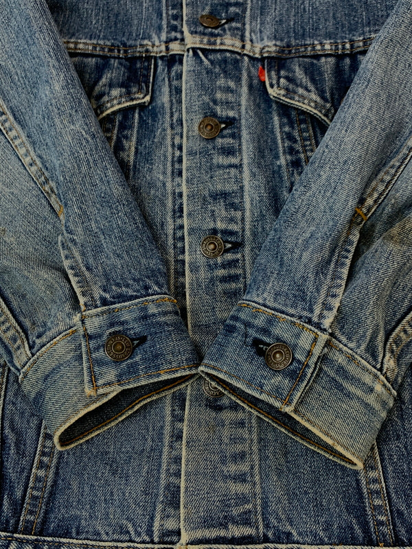 【中古品】【メンズ】 LEVI'S リーバイス 刻印52 サークルRタブ ケアタグ 米国製デニムジャケット 70505-0217 メンズ トップス Gジャン 146-260904-em-49-min サイズ：44 カラー：インディゴ 万代Net店