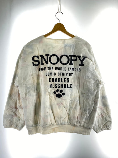 【現状渡し品】【メンズ】 USED ユーズド SNOOPY REVERSIBLE SWEAT スヌーピー リバーシブル スウェット メンズ トップス トレーナー 長袖 146-260904-em-45-min サイズ：M カラー：ホワイト 万代Net店