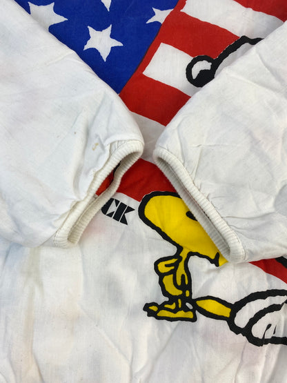 【現状渡し品】【メンズ】 USED ユーズド SNOOPY REVERSIBLE SWEAT スヌーピー リバーシブル スウェット メンズ トップス トレーナー 長袖 146-260904-em-45-min サイズ：M カラー：ホワイト 万代Net店
