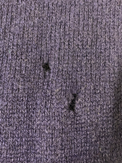 【現状渡し品】【メンズ】 EDDIE BAUER エディー バウアー WOOL LS KNIT ウール エルエス ニット 長袖 144-260908-KS-15-min サイズ：L カラー：グリーン/パープル 万代Net店