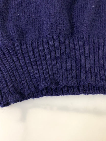 【現状渡し品】【メンズ】 EDDIE BAUER エディー バウアー WOOL LS KNIT ウール エルエス ニット 長袖 144-260908-KS-15-min サイズ：L カラー：グリーン/パープル 万代Net店
