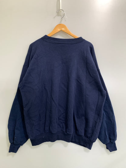【中古品】【メンズ】 TRAU&LOEVNER トラウ アンド レヴナー カレッジ キャラクタースウェットシャツ メンズ トップス 146-260908-KS-10-min サイズ：2XL カラー：ネイビー 万代Net店