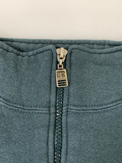【中古品】【メンズ】 RUSSEL ラッセル ハーフジップスウェット メンズ トップス 146-260908-KS-14-min サイズ：L カラー：グリーン 万代Net店