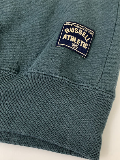 【中古品】【メンズ】 RUSSEL ラッセル ハーフジップスウェット メンズ トップス 146-260908-KS-14-min サイズ：L カラー：グリーン 万代Net店