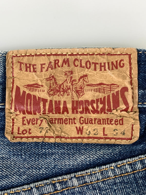 【中古品】【メンズ】 MONTANA HORSEMANS モンタナホースマンズ DENIM PANTS デニムパンツ ボトムス 156-260909-yn-04-min サイズ：W32 L34 カラー：インディゴ 万代Net店