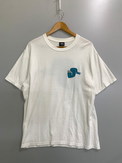 【中古品】【メンズ】 STUSSY ステューシー PHAT SS TEE ファット エスエス ティー メンズ トップス 半袖Tシャツ 142-260908-KS-25-min サイズ：L カラー：ホワイト 万代Net店