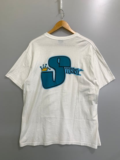【中古品】【メンズ】 STUSSY ステューシー PHAT SS TEE ファット エスエス ティー メンズ トップス 半袖Tシャツ 142-260908-KS-25-min サイズ：L カラー：ホワイト 万代Net店