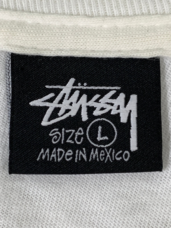 【中古品】【メンズ】 STUSSY ステューシー PHAT SS TEE ファット エスエス ティー メンズ トップス 半袖Tシャツ 142-260908-KS-25-min サイズ：L カラー：ホワイト 万代Net店