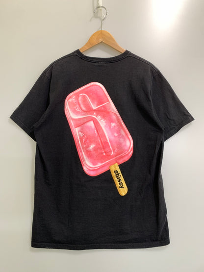 【中古品】【メンズ】 STUSSY ステューシー POPSICLE TEE ポプシクル ティー メンズ トップス 半袖Tシャツ 142-260908-KS-24-min サイズ：M カラー：ブラック 万代Net店