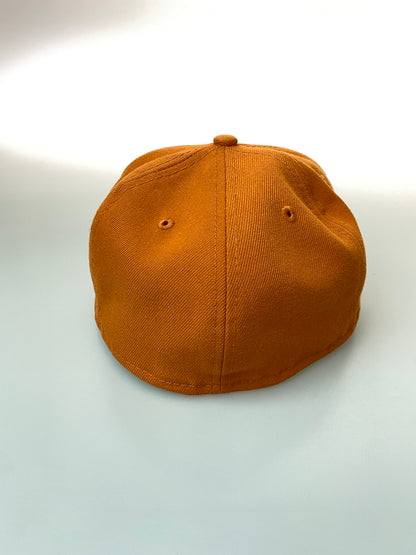 【中古品】【メンズ】 STUSSY ステューシー × NEW ERA 59FIFTY CURLY CAP ニューエラ フィフティーナインフィフティー キャップ 帽子 185-260909-yn-25-min サイズ：7 1/8 56.8cm カラー：オレンジ 万代Net店