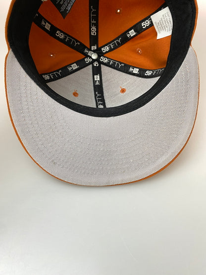 【中古品】【メンズ】 STUSSY ステューシー × NEW ERA 59FIFTY CURLY CAP ニューエラ フィフティーナインフィフティー キャップ 帽子 185-260909-yn-25-min サイズ：7 1/8 56.8cm カラー：オレンジ 万代Net店