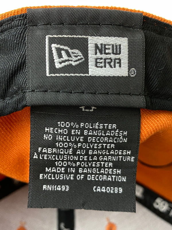 【中古品】【メンズ】 STUSSY ステューシー × NEW ERA 59FIFTY CURLY CAP ニューエラ フィフティーナインフィフティー キャップ 帽子 185-260909-yn-25-min サイズ：7 1/8 56.8cm カラー：オレンジ 万代Net店