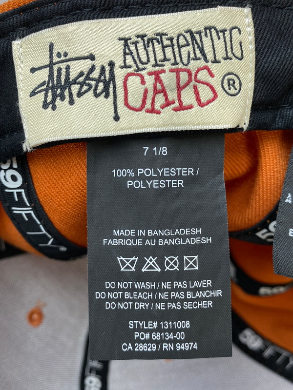 【中古品】【メンズ】 STUSSY ステューシー × NEW ERA 59FIFTY CURLY CAP ニューエラ フィフティーナインフィフティー キャップ 帽子 185-260909-yn-25-min サイズ：7 1/8 56.8cm カラー：オレンジ 万代Net店