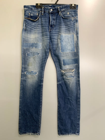 【中古品】【メンズ】 HYSTERIC GLAMOUR ヒステリックグラマー PATCH WORK DENIM PANTS パッチワーク デニムパンツ ボトムス 151-260909-yn-03-min サイズ：34 カラー：インディゴ 万代Net店