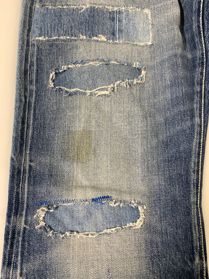 【中古品】【メンズ】 HYSTERIC GLAMOUR ヒステリックグラマー PATCH WORK DENIM PANTS パッチワーク デニムパンツ ボトムス 151-260909-yn-03-min サイズ：34 カラー：インディゴ 万代Net店