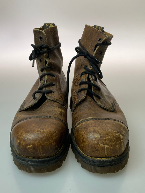 【現状渡し品】【メンズ】 DR.MARTENS ドクターマーチン BOOTS 7ホール レザーレースアップブーツ 靴 164-260909-yn-09-min サイズ：8 カラー：ブラウン 万代Net店