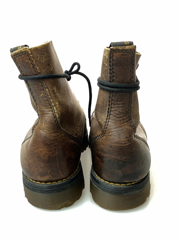 【現状渡し品】【メンズ】 DR.MARTENS ドクターマーチン BOOTS 7ホール レザーレースアップブーツ 靴 164-260909-yn-09-min サイズ：8 カラー：ブラウン 万代Net店