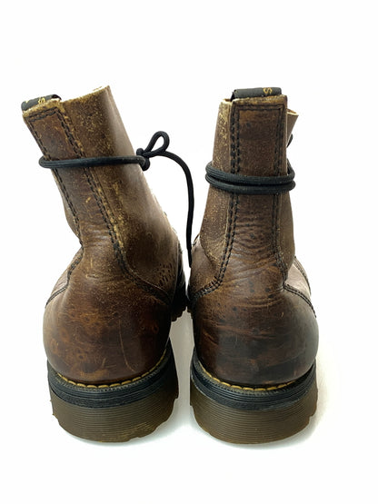 【現状渡し品】【メンズ】 DR.MARTENS ドクターマーチン BOOTS 7ホール レザーレースアップブーツ 靴 164-260909-yn-09-min サイズ：8 カラー：ブラウン 万代Net店